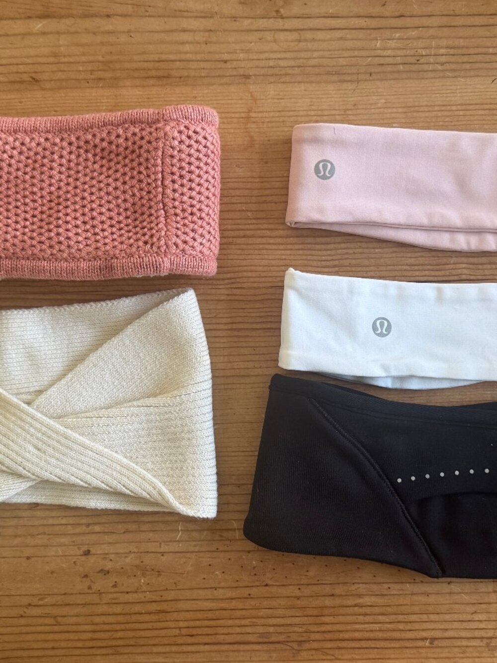 Lululemon Headband Lot of 5 Like New Fly Away Tamer Ear Warmers